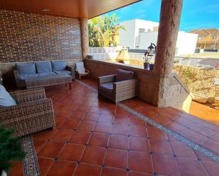 Terrace of House or chalet for sale in Roquetas de Mar  with Air Conditioner, Heating and Private garden