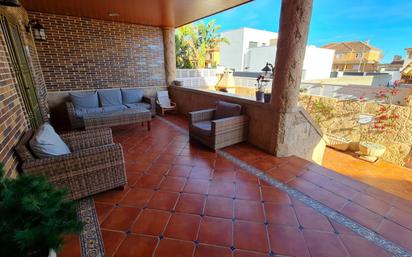 Terrace of House or chalet for sale in Roquetas de Mar  with Air Conditioner, Heating and Private garden