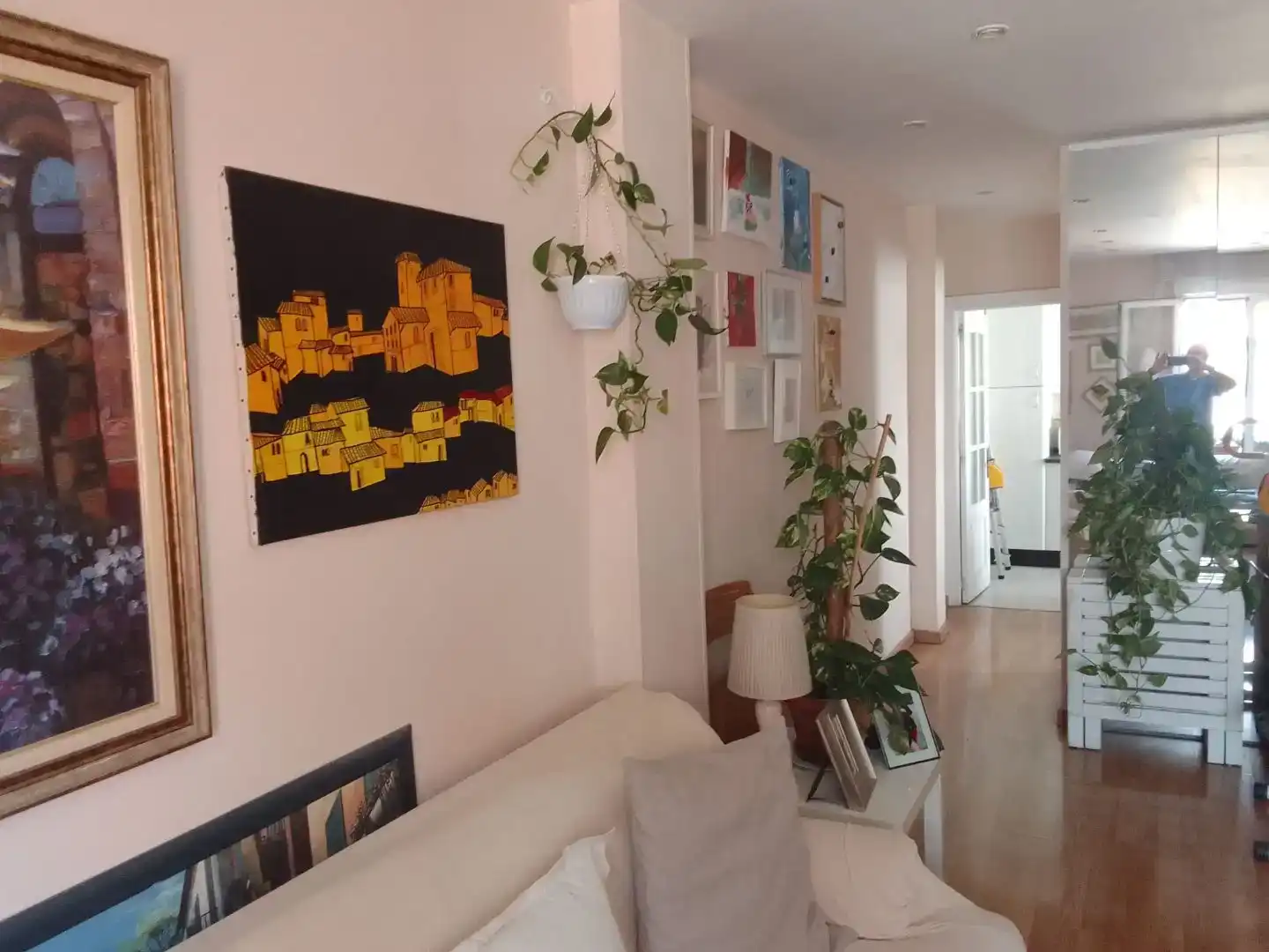 Sala de estar de Piso en venta en  Madrid Capital