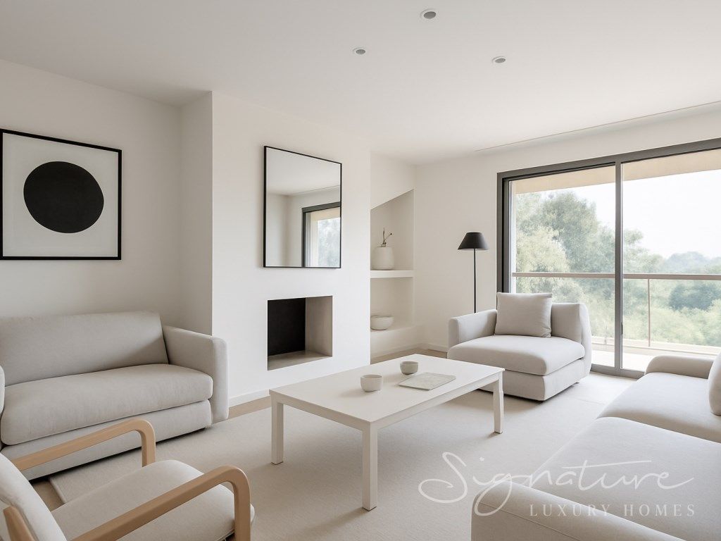 Living room of Attic for sale in Sant Cugat del Vallès  with Air Conditioner