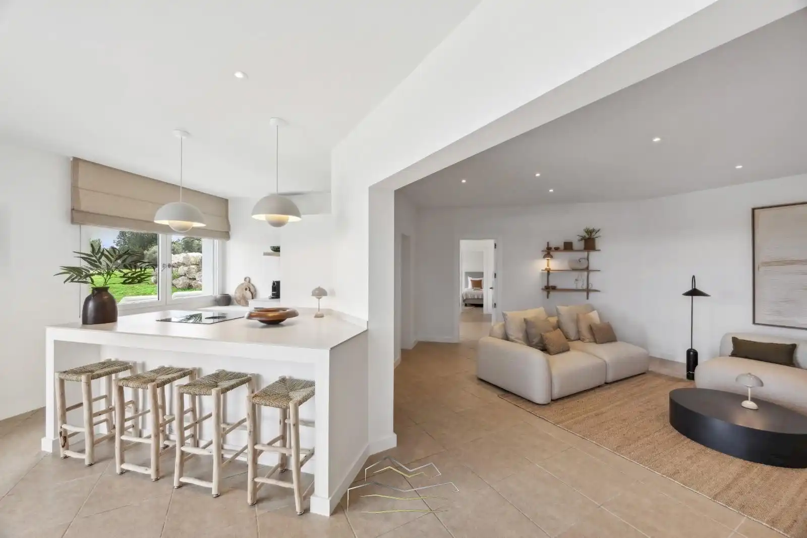 Sala de estar de Casa o chalet en venta en Jávea / Xàbia con Aire acondicionado, Calefacción y Jardín privado