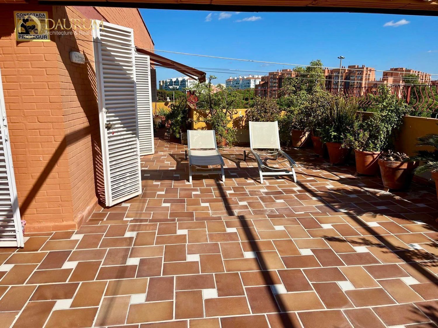 Terrace of Attic for sale in  Sevilla Capital  with Air Conditioner, Parquet flooring and Terrace