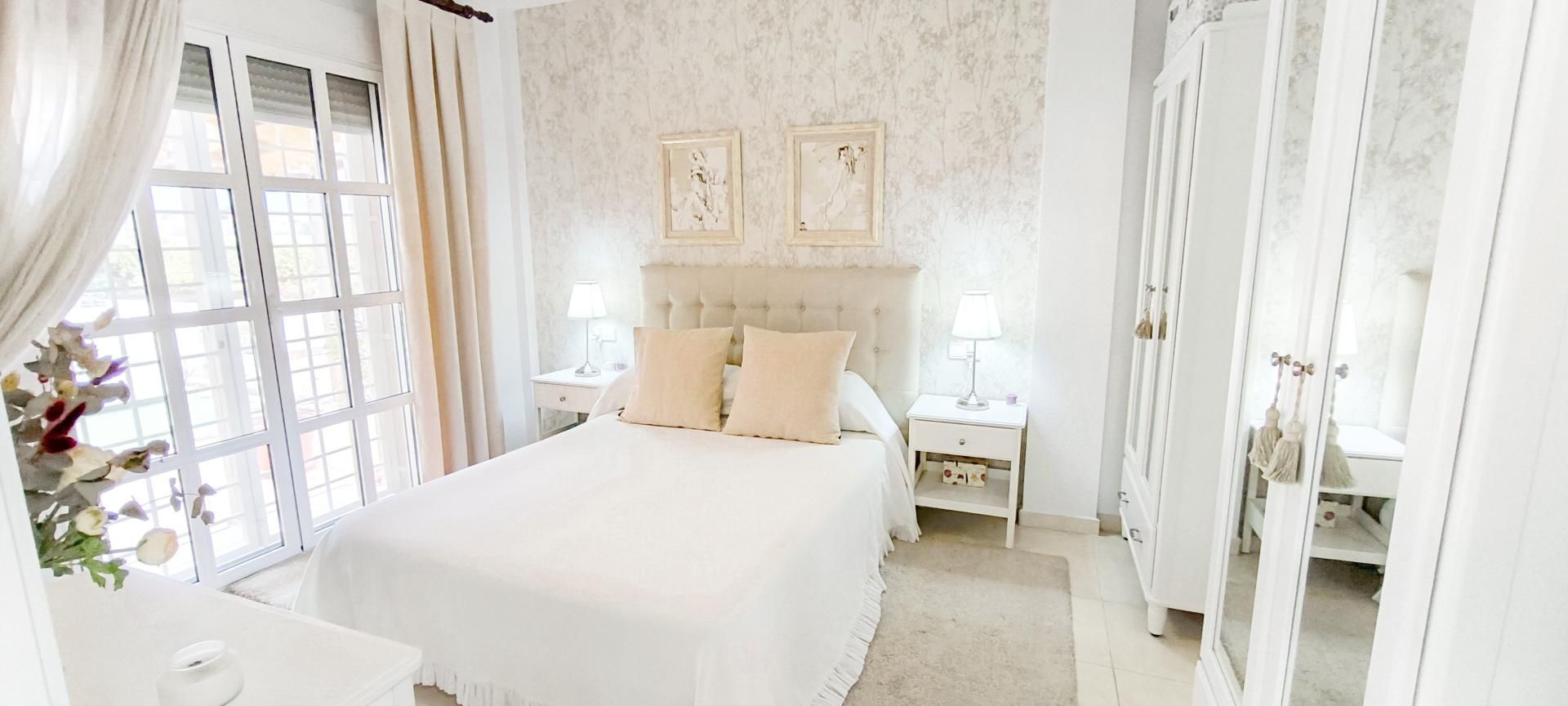 Bedroom of House or chalet for sale in  Murcia Capital  with Air Conditioner, Terrace and Swimming Pool
