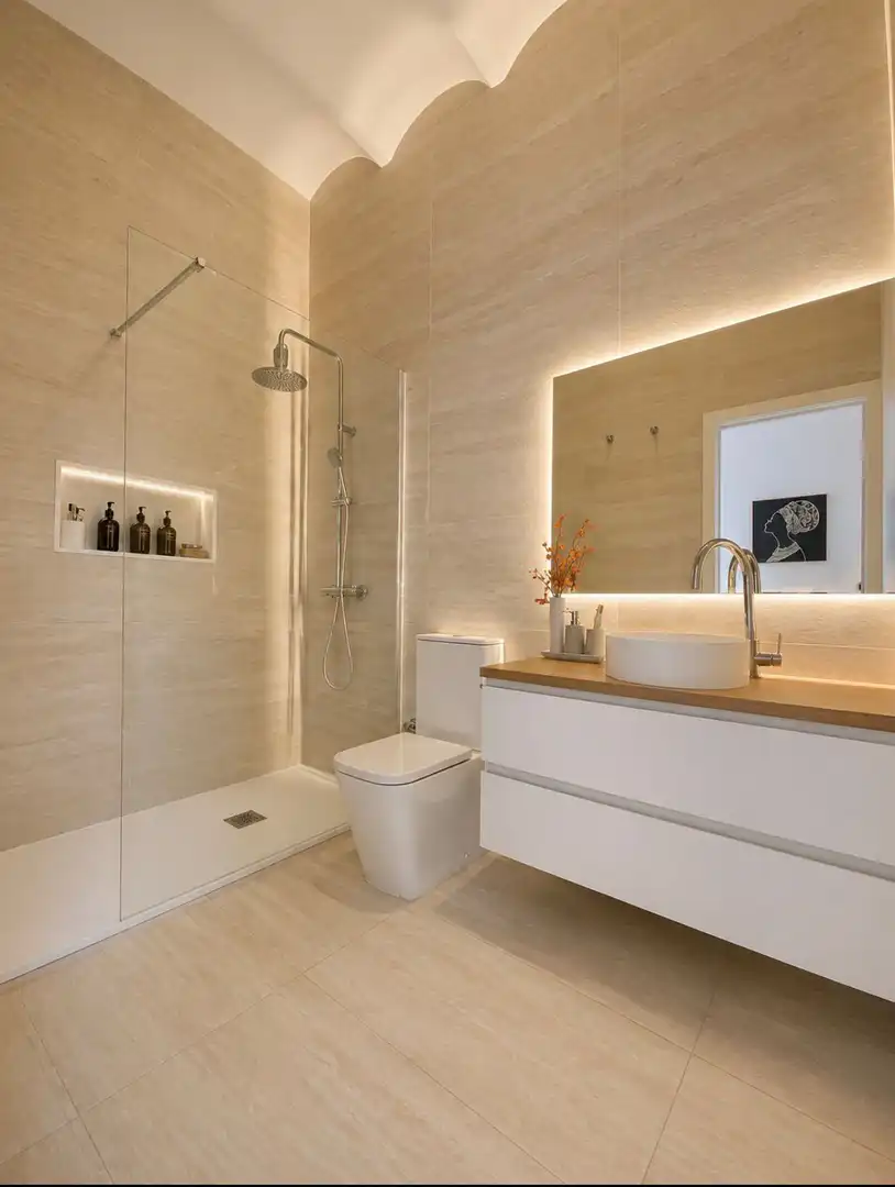 Bathroom of Duplexes for rent to own in Barcelona  with Air Conditioner, Private garden and Pets allowed
