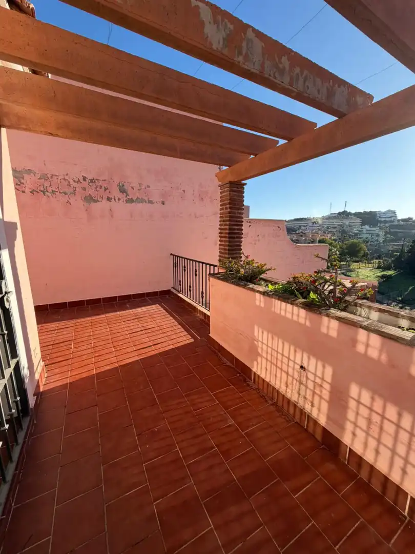 Terrassa de Casa adosada en venda en Mijas amb Calefacció, Jardí privat i Terrassa