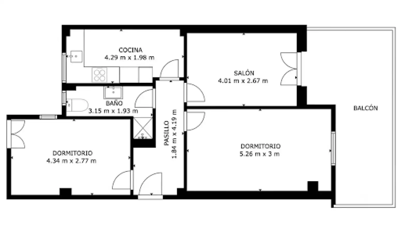 Flat with terrace for sale in Centro, imagen 13