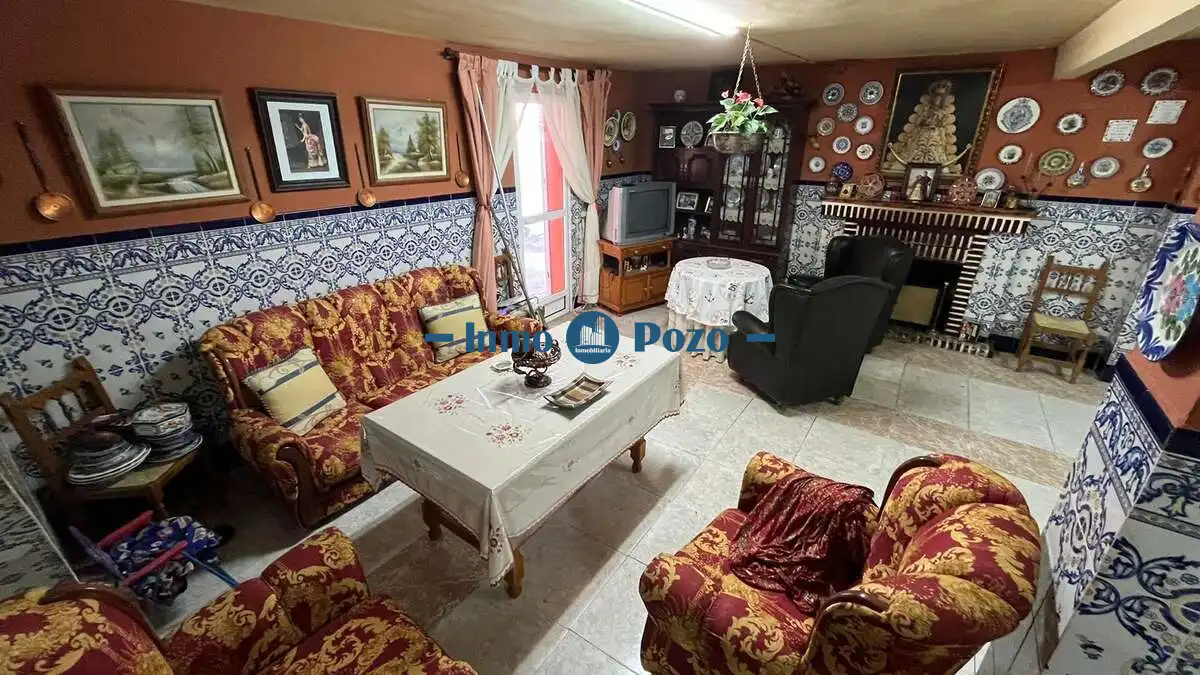 Living room of Houses for sale in Alange  with Private garden, Storage room and Swimming Pool