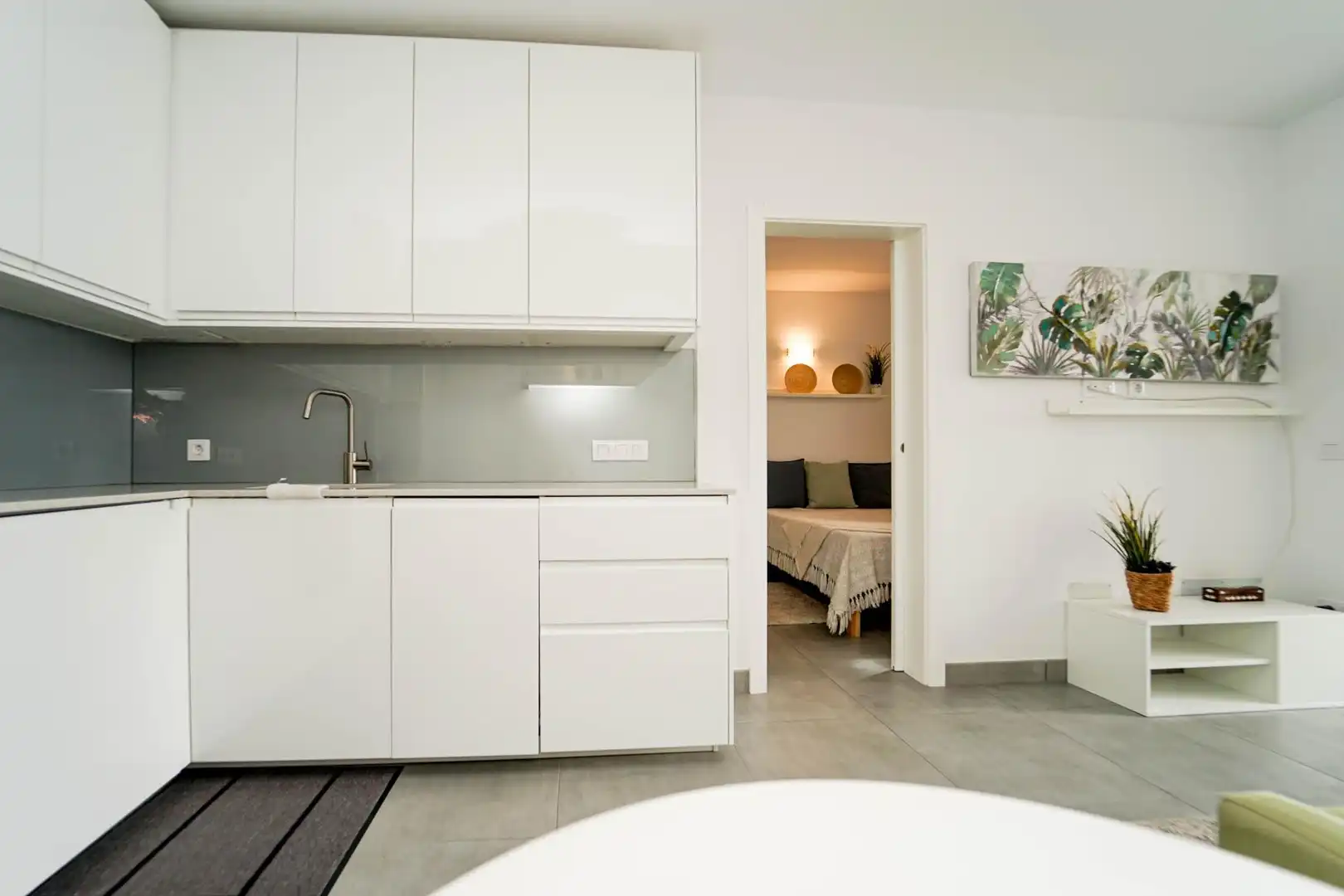 Cocina de Apartamento en venta en Mogán con Aire acondicionado, Jardín privado y Terraza