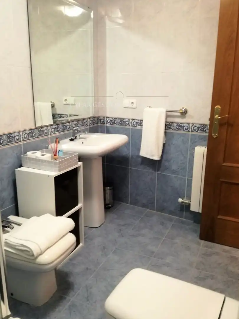 Bathroom of Flat for rent in Salamanca  with Heating, Parquet flooring and Furnished