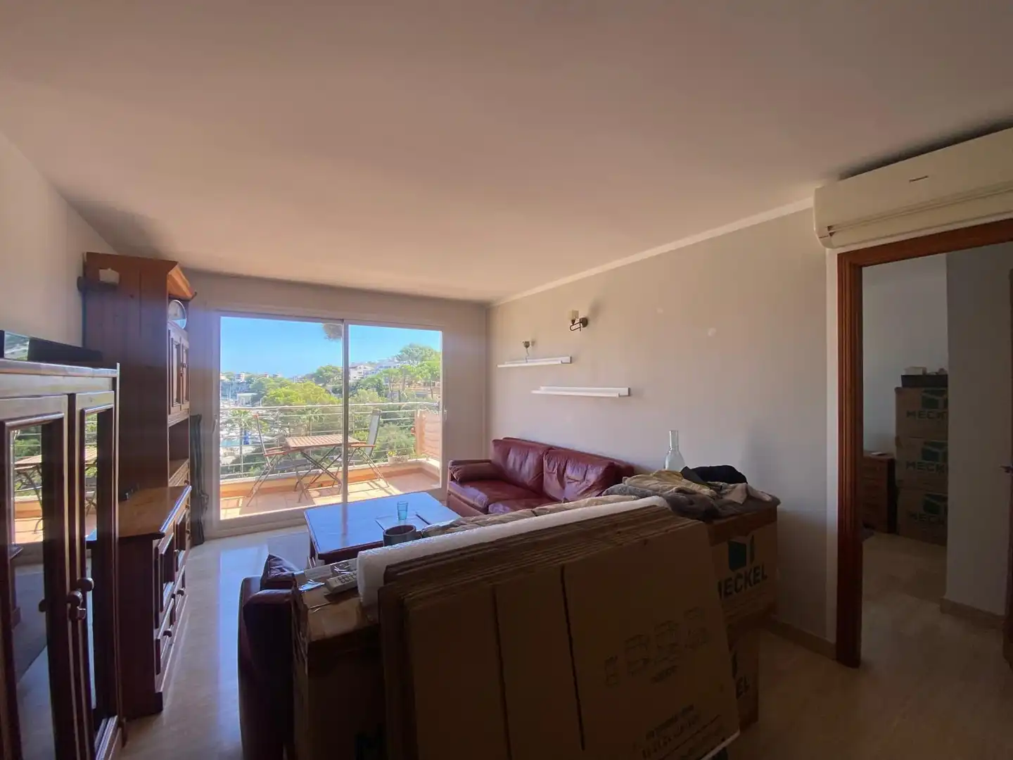 Sala d'estar de Àtic de lloguer en Porto Cristo  