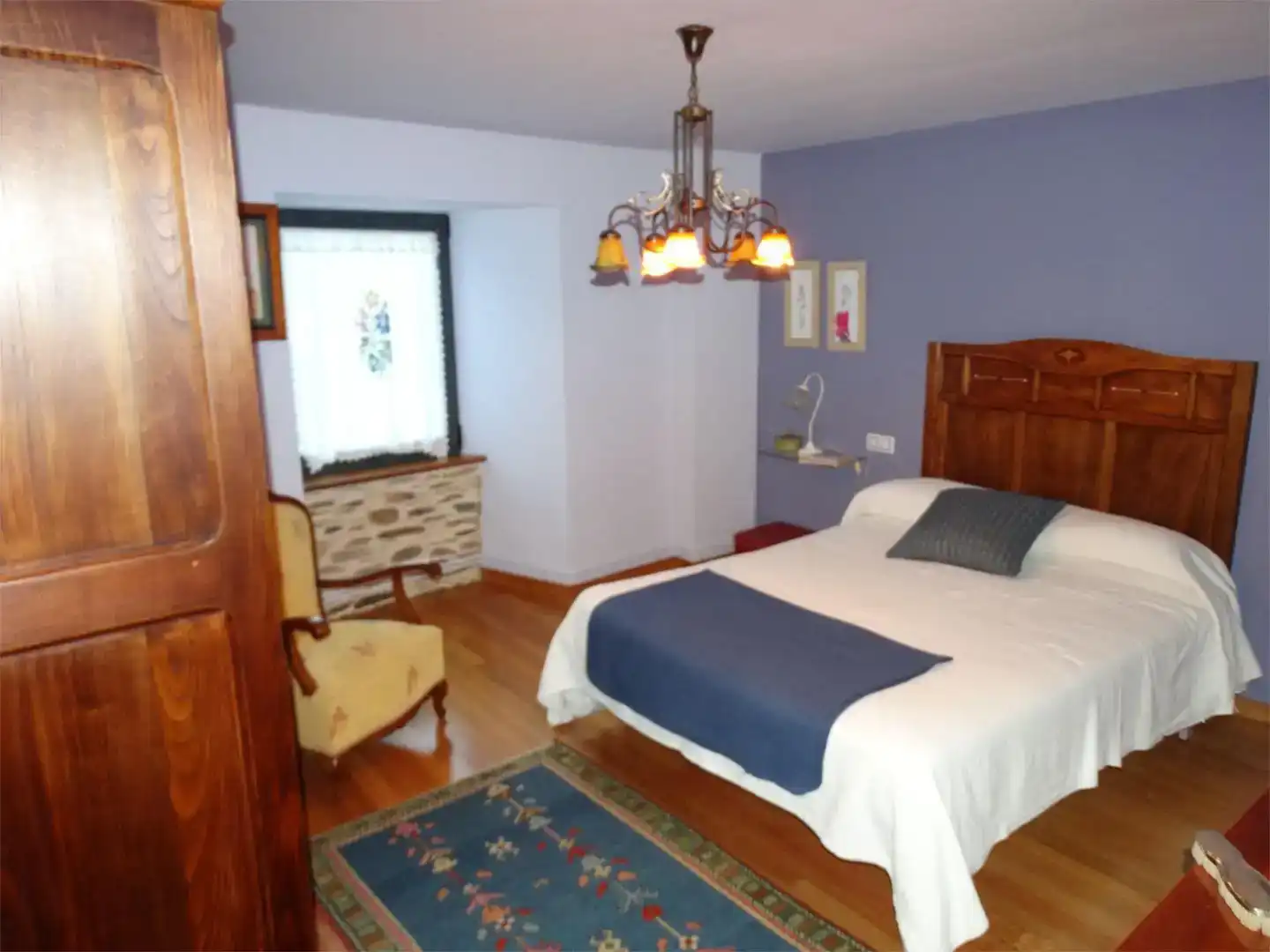 Bedroom of Houses for rent in Trabada  with Private garden, Parquet flooring and Storage room