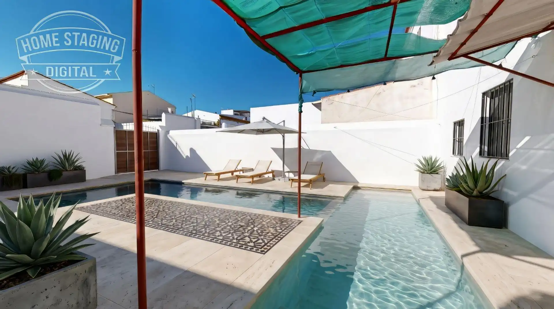 Piscina de Casa o xalet en venda en Aznalcázar amb Jardí privat