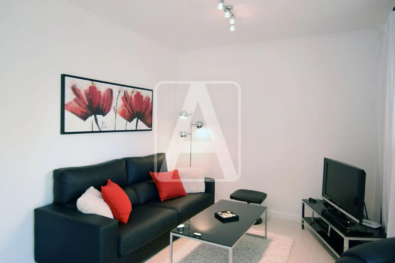 Sala d'estar de Apartament en venda en Benissa amb Aire condicionat, Calefacció i Jardí privat