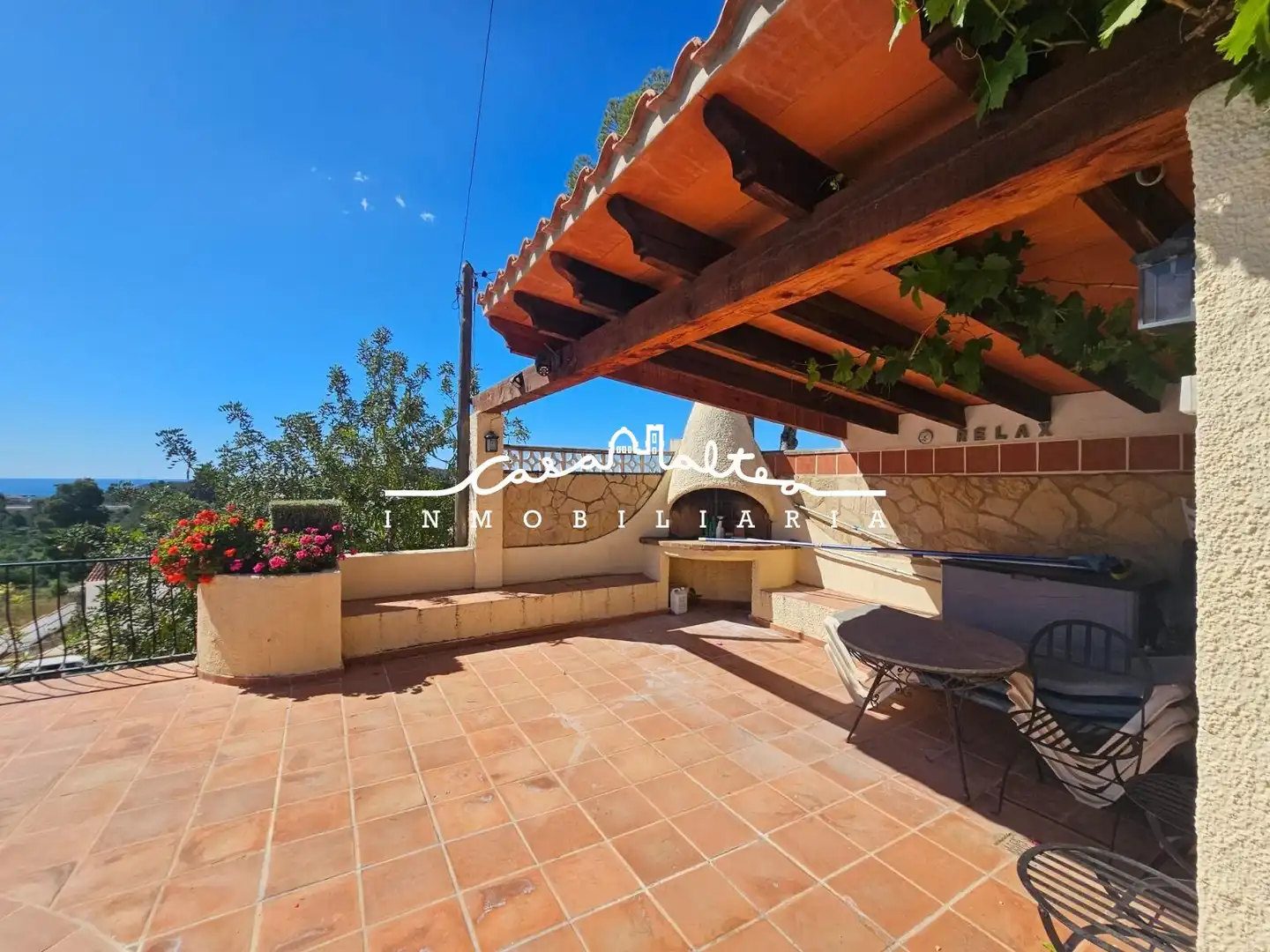 Terraza de Casa o chalet en venta en Altea con Aire acondicionado, Jardín privado y Terraza