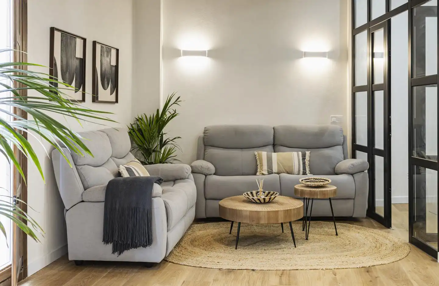 Wohnzimmer von Maisonette zum Verkauf in  Palma de Mallorca mit Klimaanlage, Terrasse und Möbliert