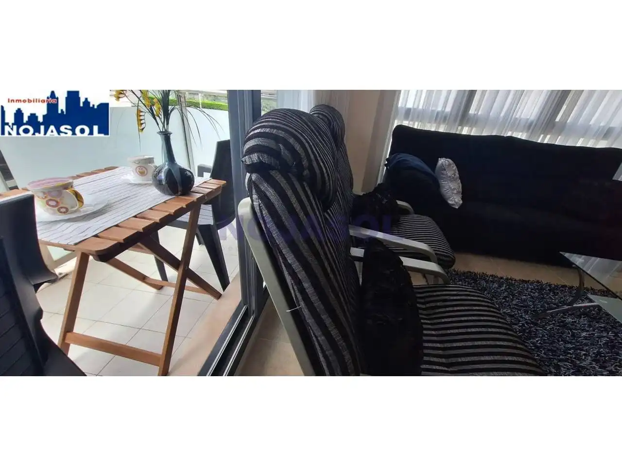 Living room of Flat for rent in Noja  with Heating, Terrace and Furnished
