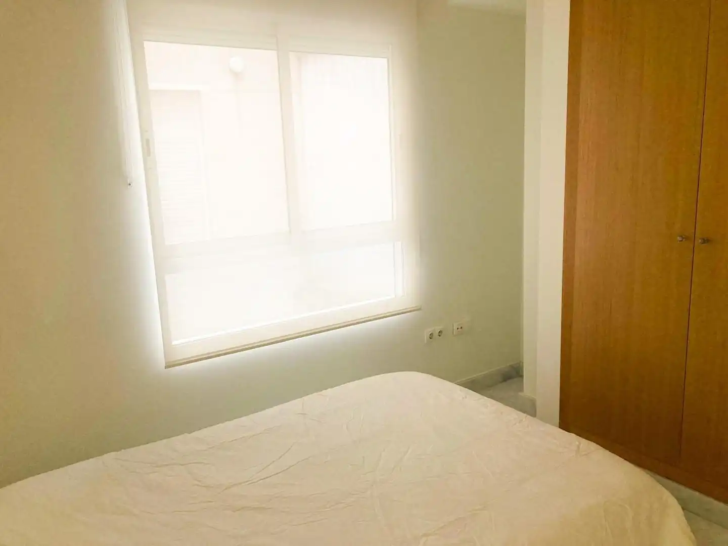Schlafzimmer von Wohnung zur Miete in Valencia mit Heizung, Terrasse und Möbliert