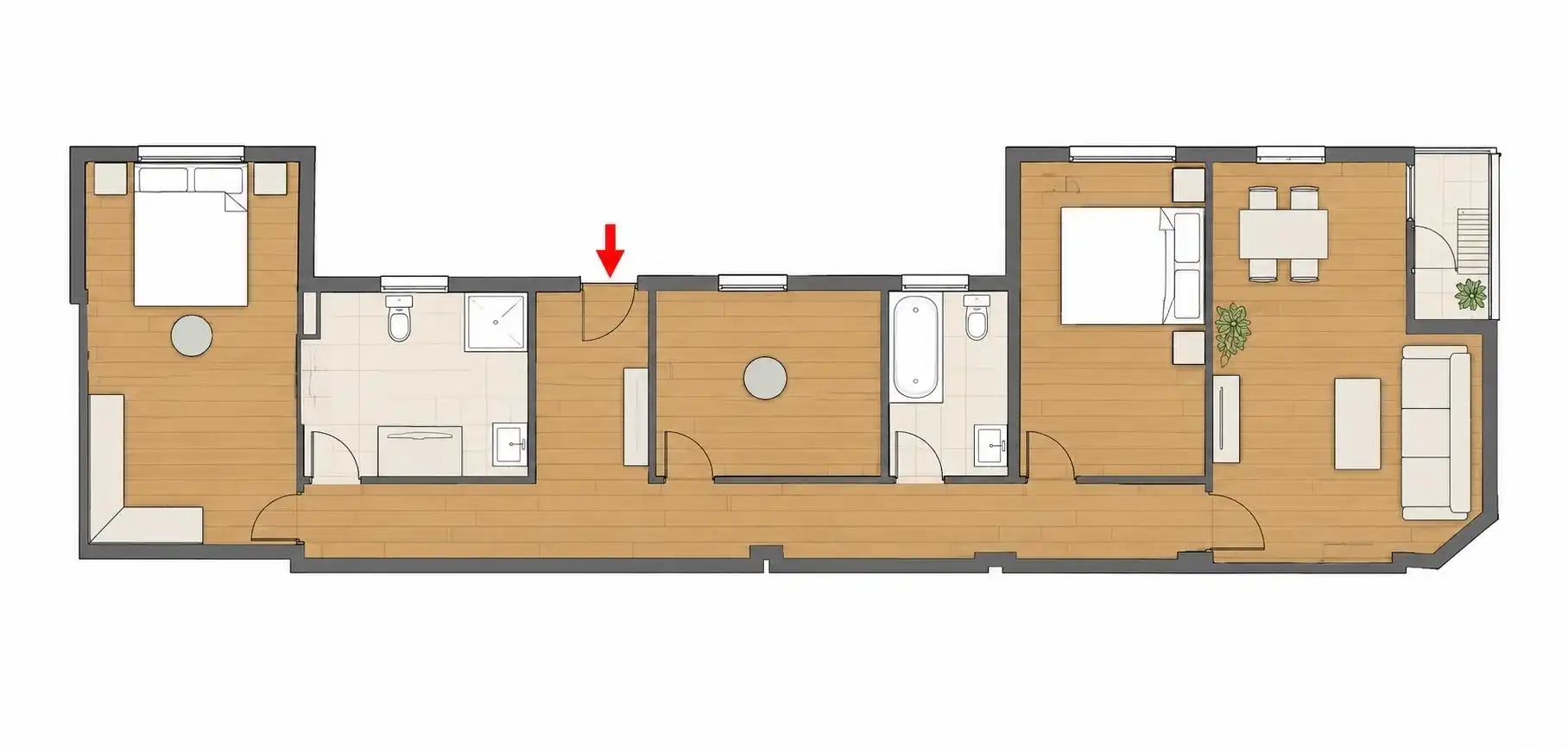 Apartament de lloguer en Almería amb Moblat i Balcó