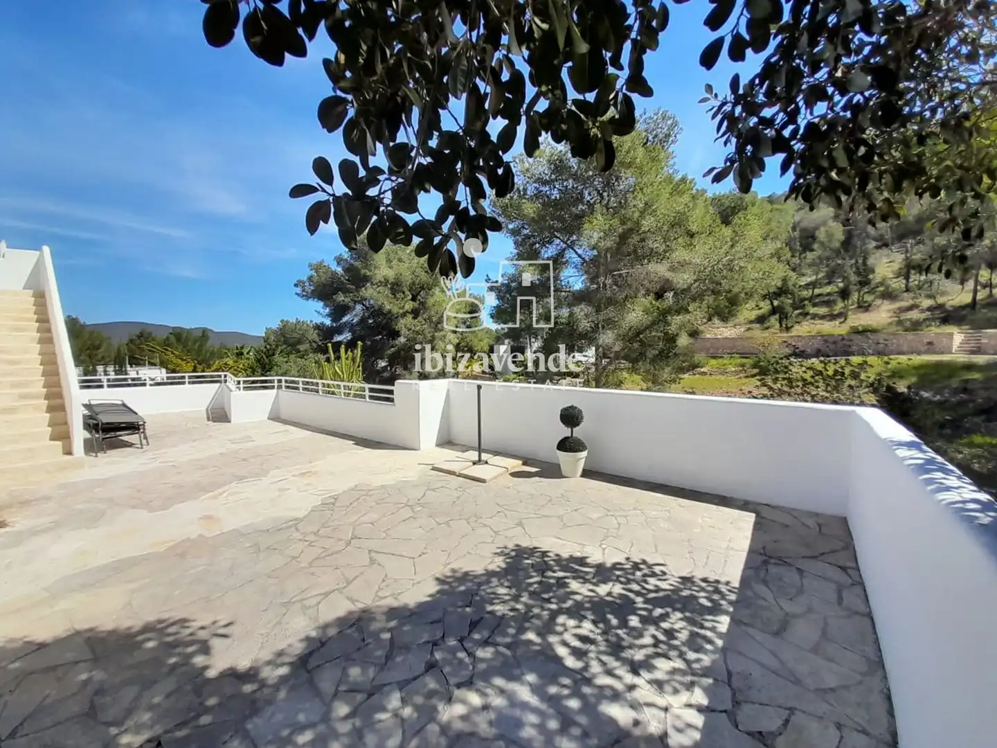 Vista exterior de Casa o xalet en venda en Santa Eulària des Riu amb Aire condicionat, Calefacció i Piscina