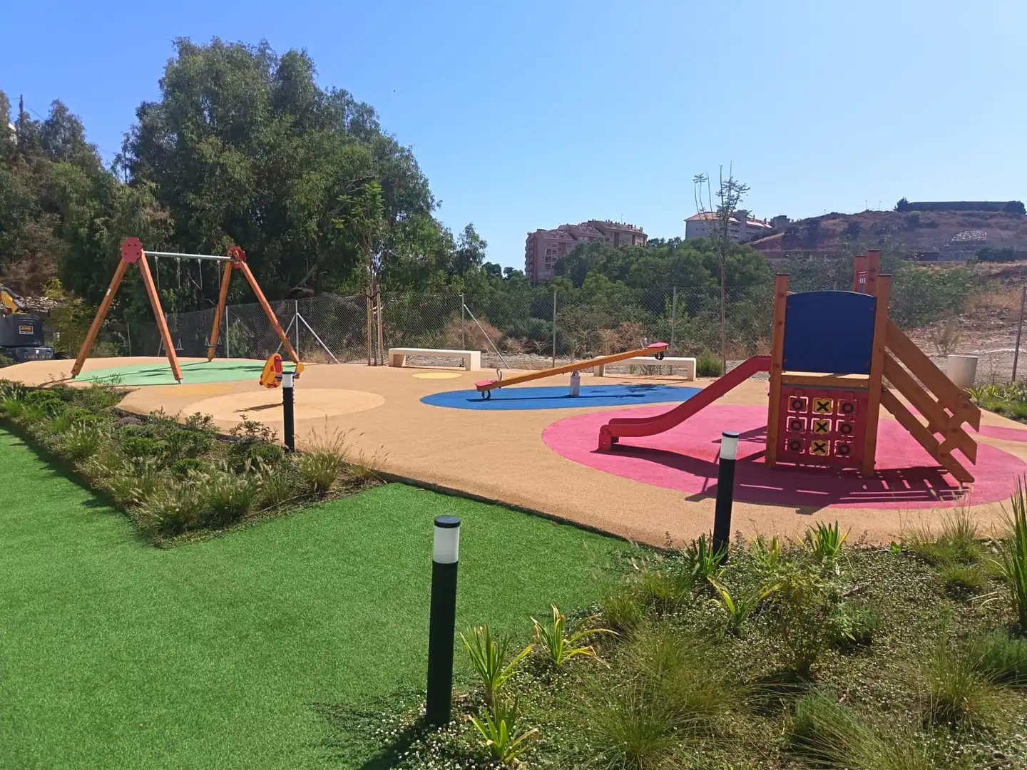 Garten von Wohnung zur Miete in Fuengirola mit Klimaanlage, Terrasse und Möbliert