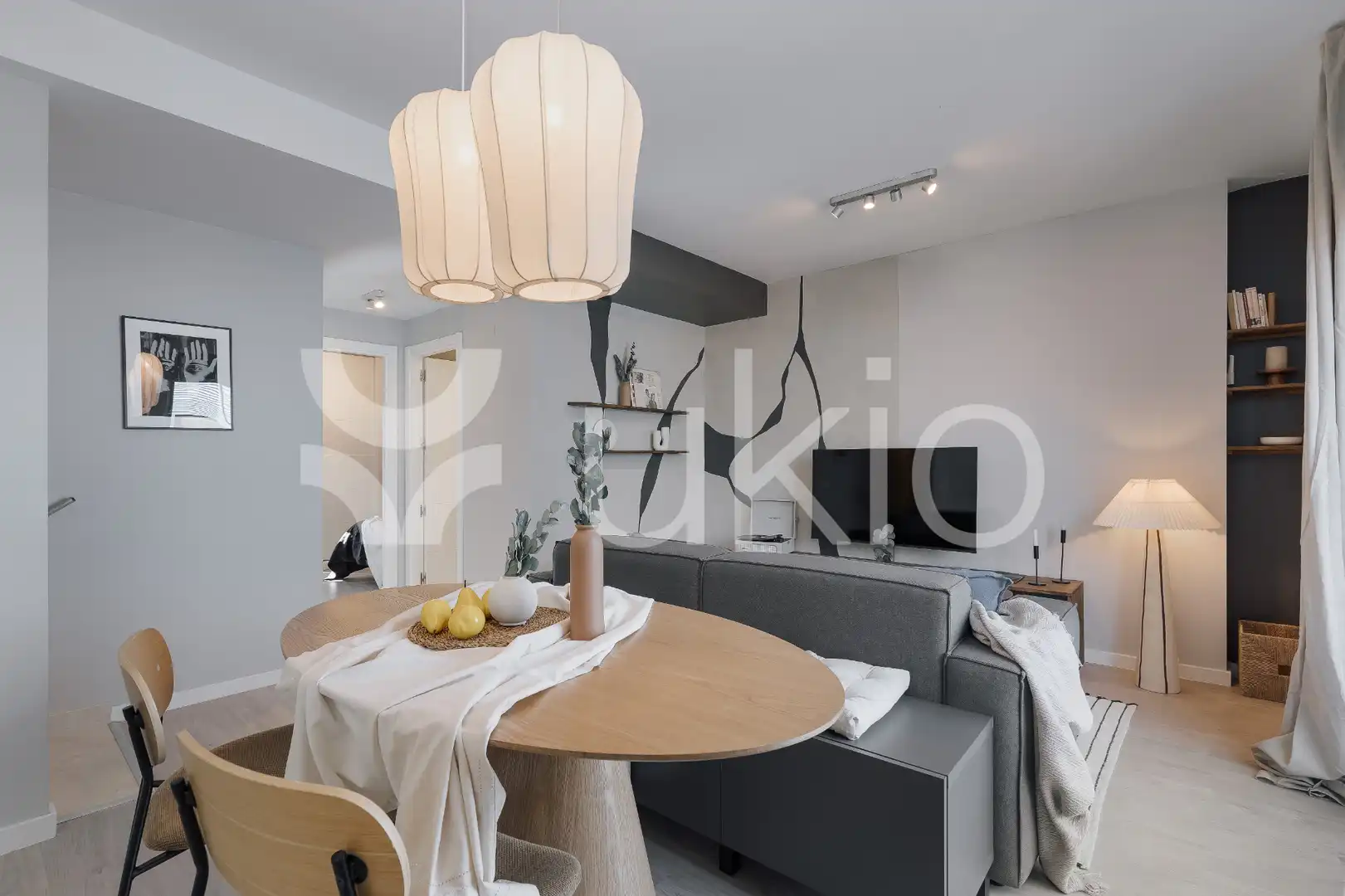 Wohnzimmer von Wohnungen zur Miete in Madrid mit Klimaanlage, Heizung und Terrasse