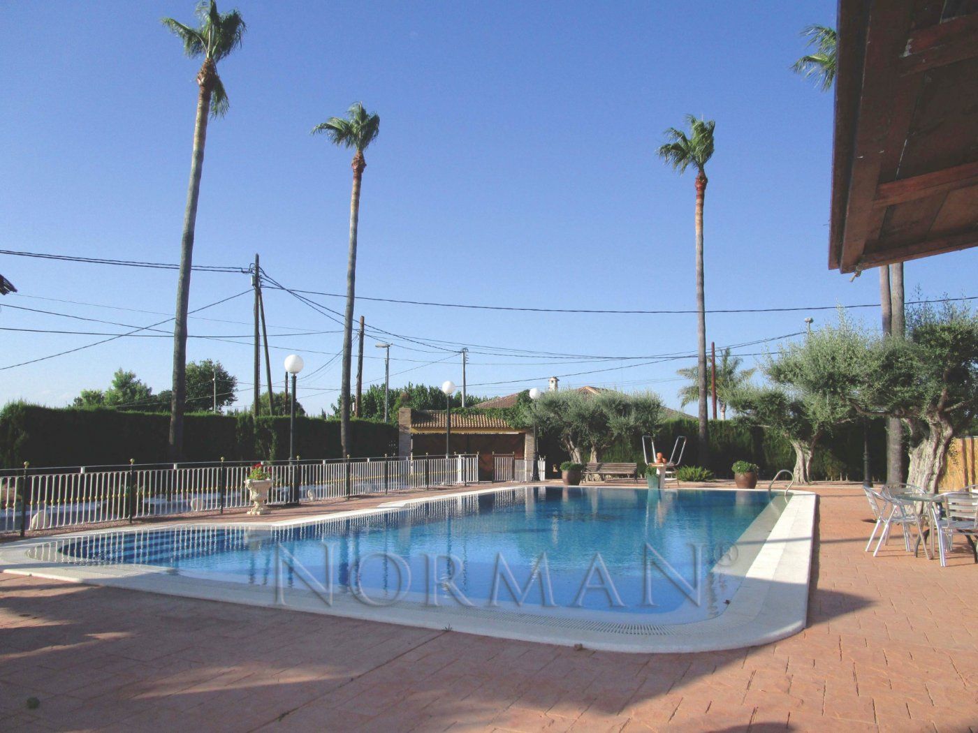Swimming pool of House or chalet for sale in  Murcia Capital  with Air Conditioner, Private garden and Swimming Pool
