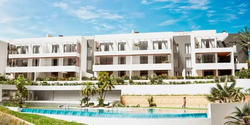 Exterior view of Flat for sale in Manilva  with Air Conditioner, Heating and Private garden