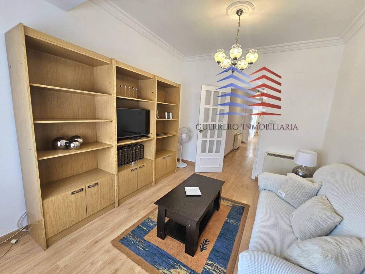 Living room of Apartment to rent in Ourense Capital   with Heating, Parquet flooring and Furnished