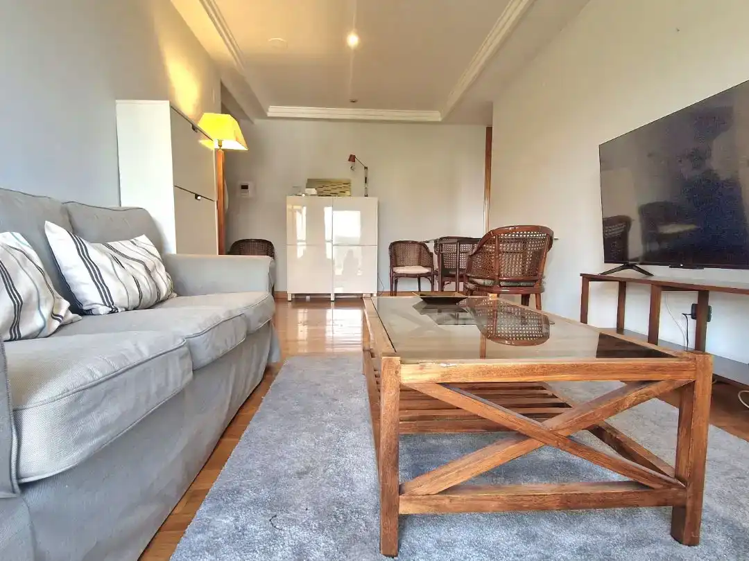 Living room of Flat for rent in Vigo   with Parquet flooring and Furnished