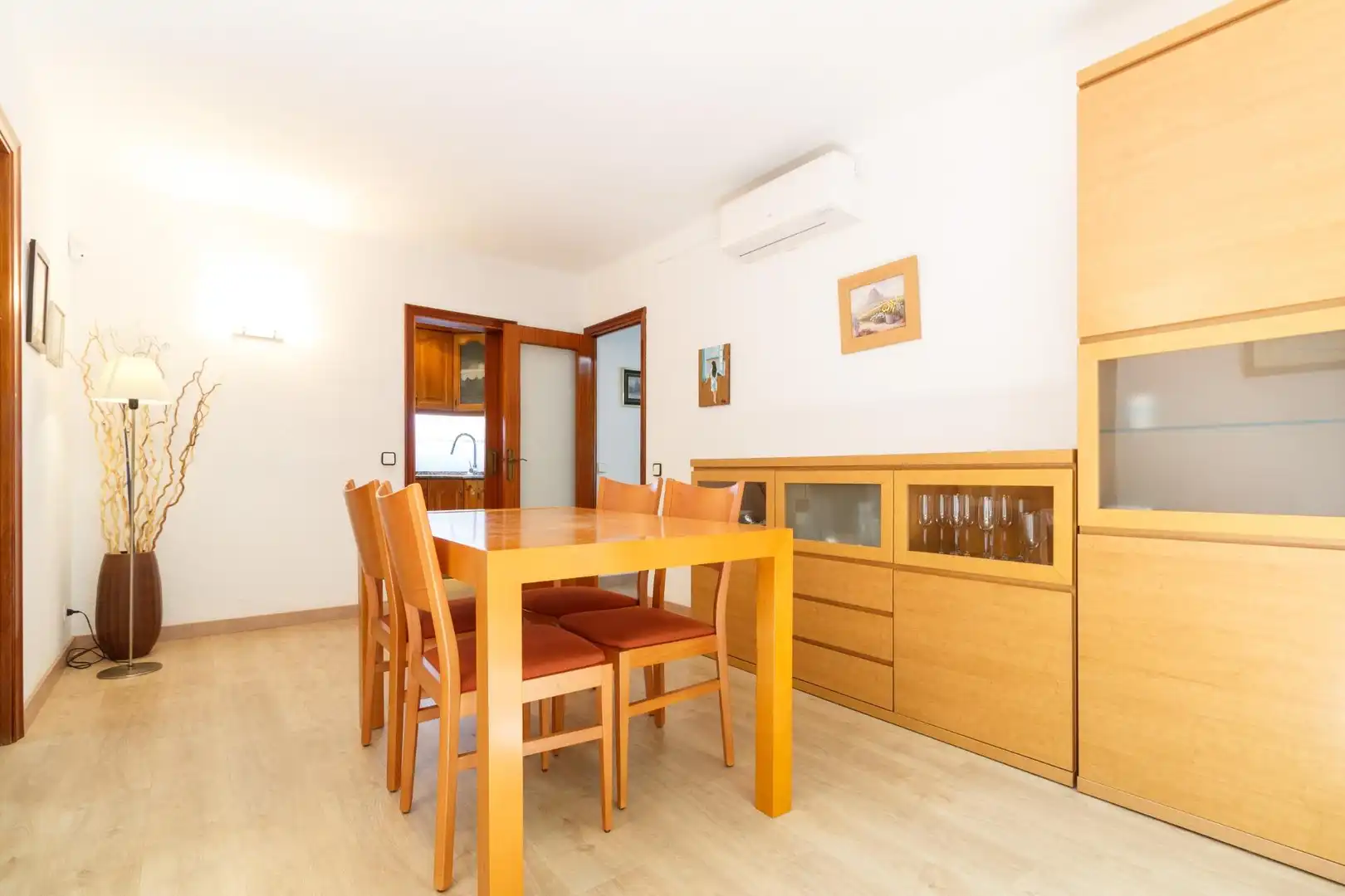 Esszimmer von Wohnung zum Verkauf in Viladecans mit Klimaanlage, Parkett und Balkon