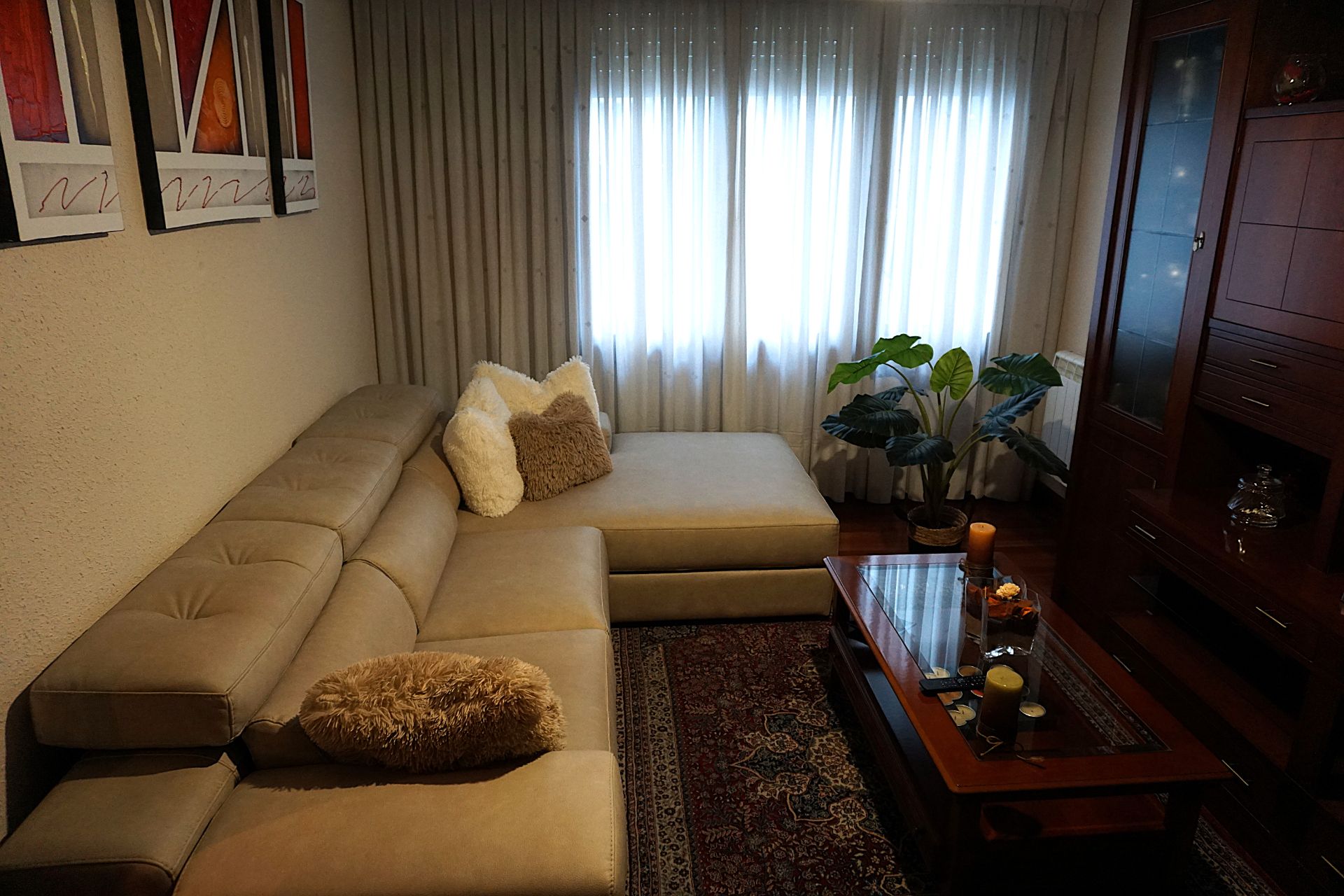 Sala d'estar de Pis en venda en Santurtzi  amb Calefacció, Moblat i Forn