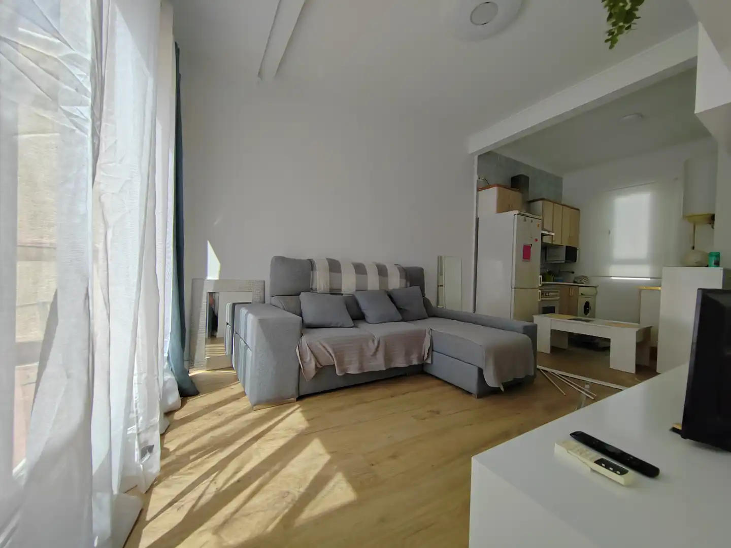 Wohnzimmer von Dachboden zur Miete in Madrid mit Klimaanlage, Heizung und Parkett