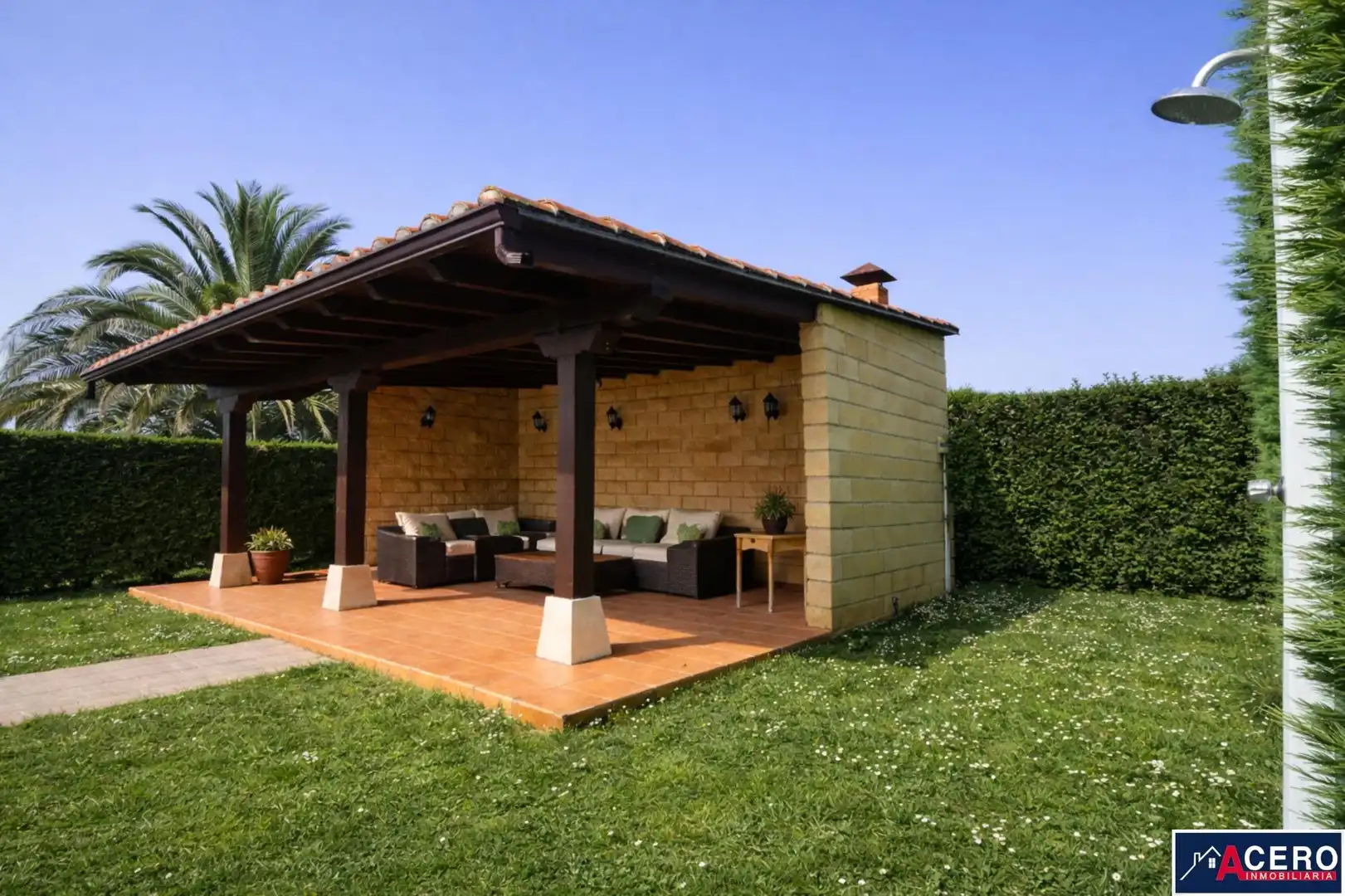 Terrasse von Haus oder Chalet zum Verkauf in Camargo mit Privatgarten, Parkett und Schwimmbad
