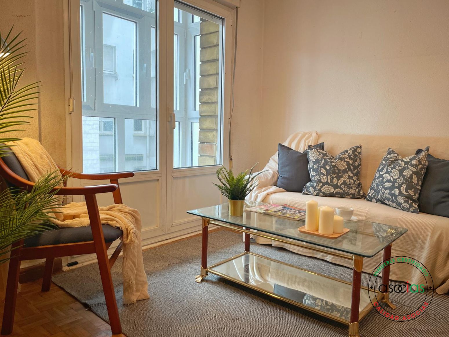 Sala de estar de Piso en venta en Gijón  con Calefacción y Balcón