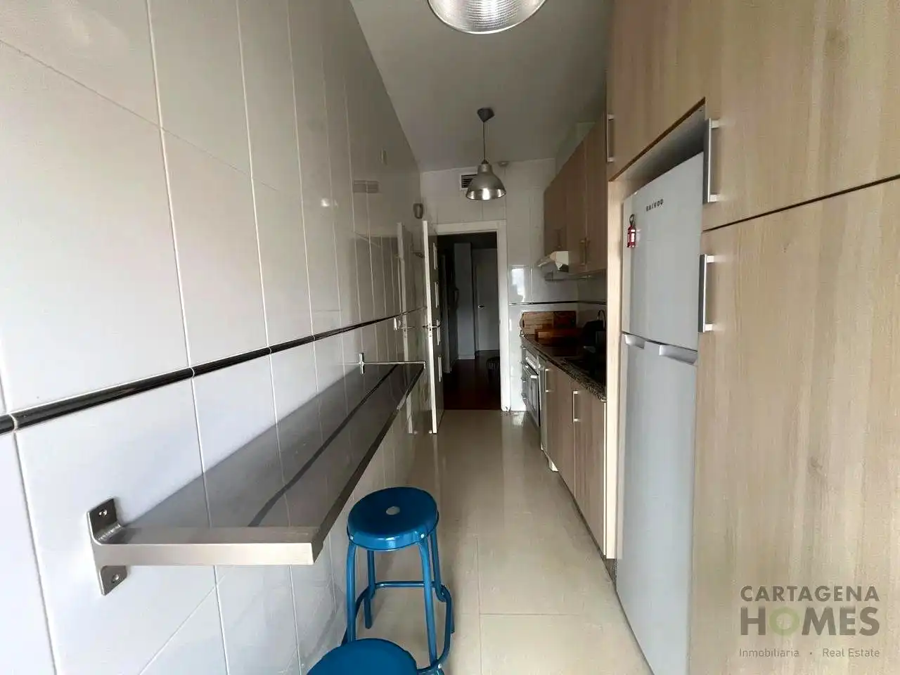 Cocina de Piso de alquiler en Cartagena con Calefacción, Parquet y Amueblado