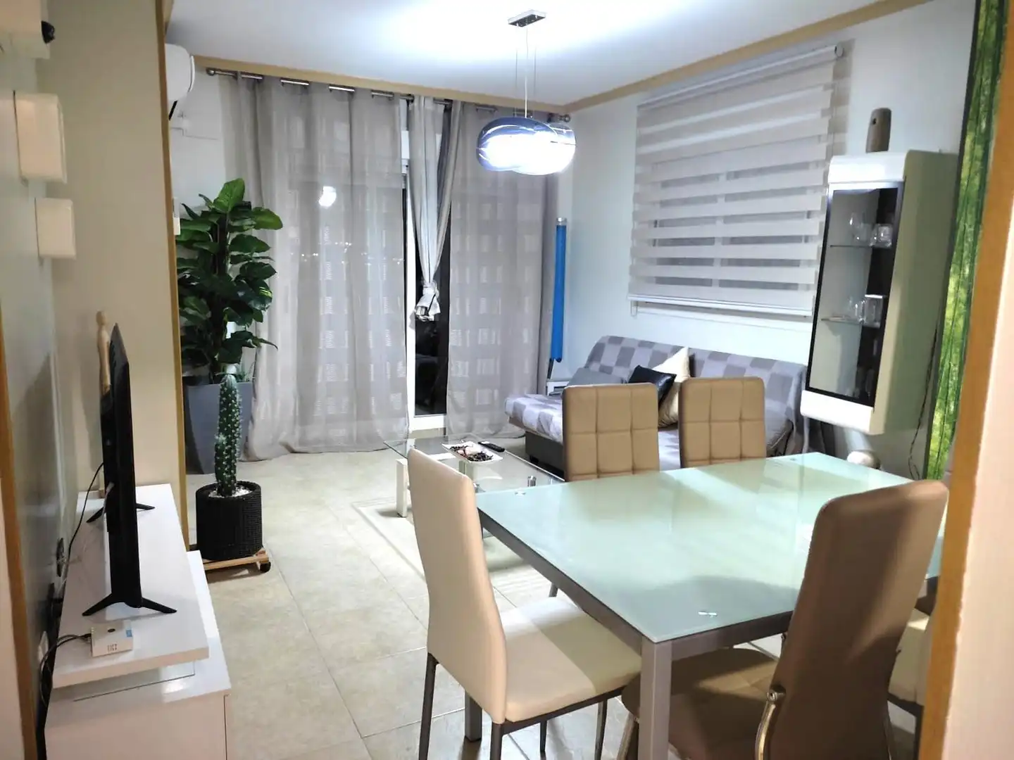 Comedor de Apartamento en venta en Oropesa del Mar / Orpesa con Aire acondicionado, Jardín privado y Terraza