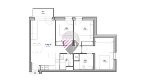 Encantador piso de 3 habitaciones en el centro de Encamp.