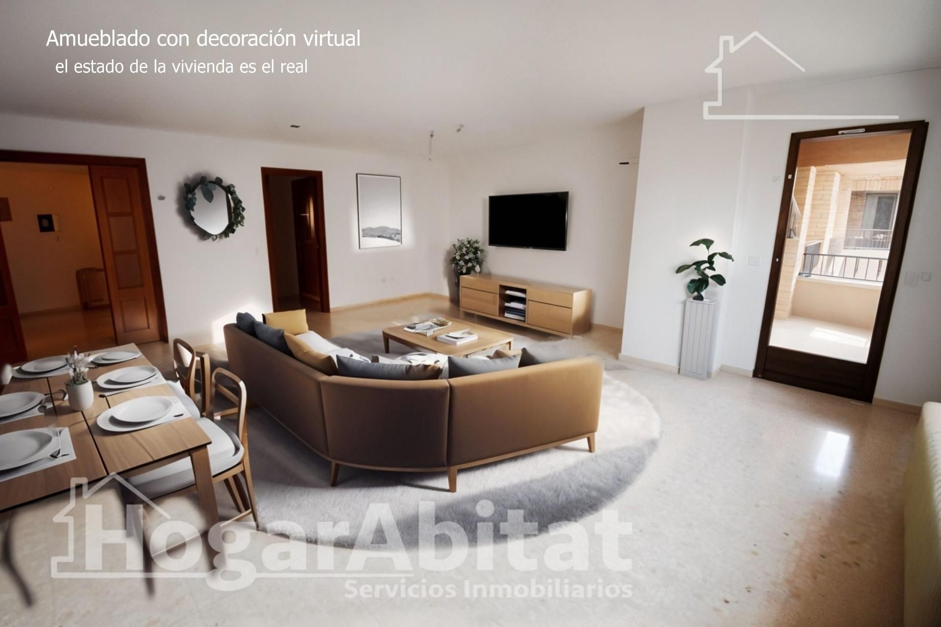 Sala d'estar de Pis en venda en Castellón de la Plana / Castelló de la Plana amb Calefacció, Terrassa i Traster