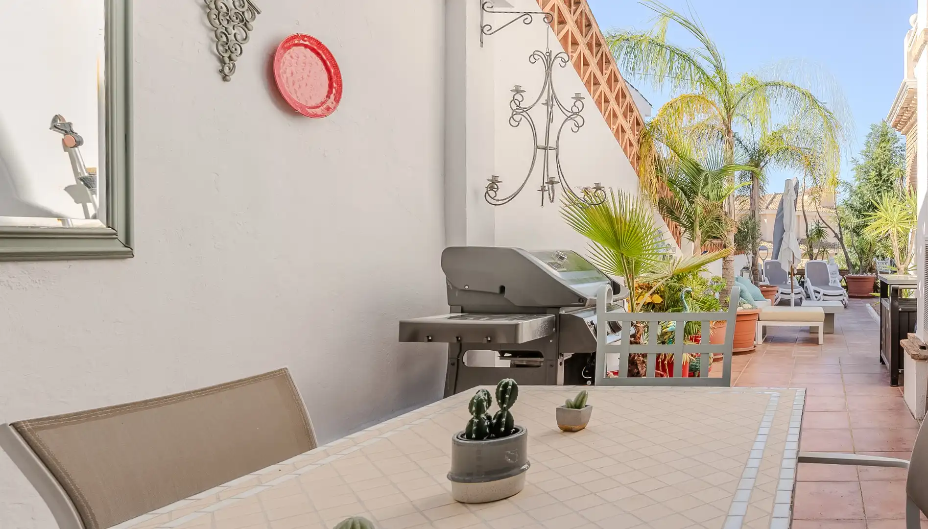 Terrassa de Casa o xalet en venda en Mijas amb Aire condicionat, Calefacció i Jardí privat