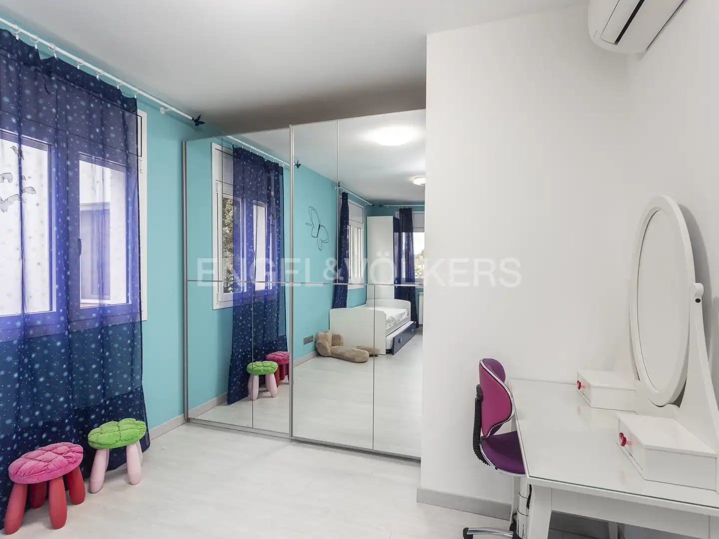 Bedroom of Houses for rent in Castelldefels  with Air Conditioner, Heating and Private garden
