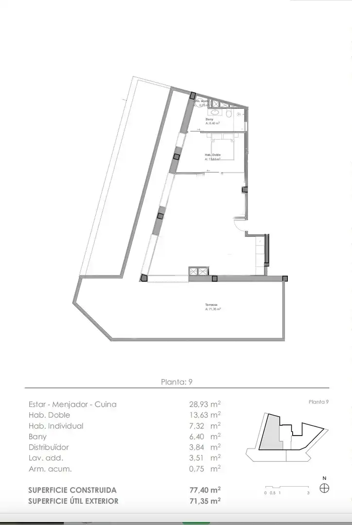 Penthouse mit Aufzug zum Verkauf in Sant Andreu, imagen 24
