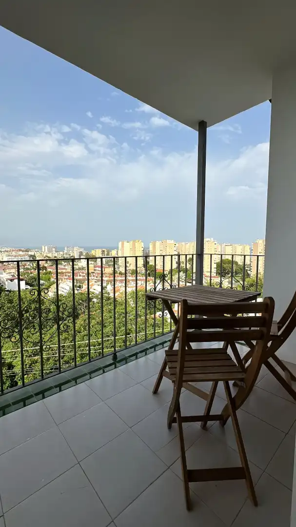 Terraza de Apartamento de alquiler en Torremolinos con Aire acondicionado, Terraza y Amueblado