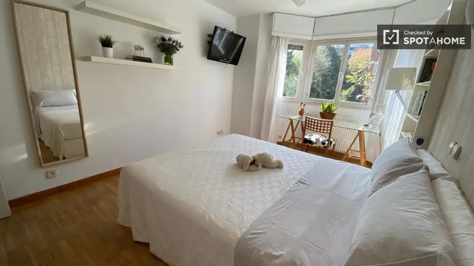 Habitación de Piso de alquiler en Madrid con Aire acondicionado, Calefacción y Amueblado