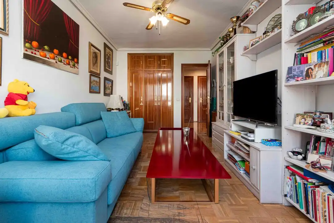 Living room of Flat for sale in Madrid  with Air Conditioner, Heating and Storage room