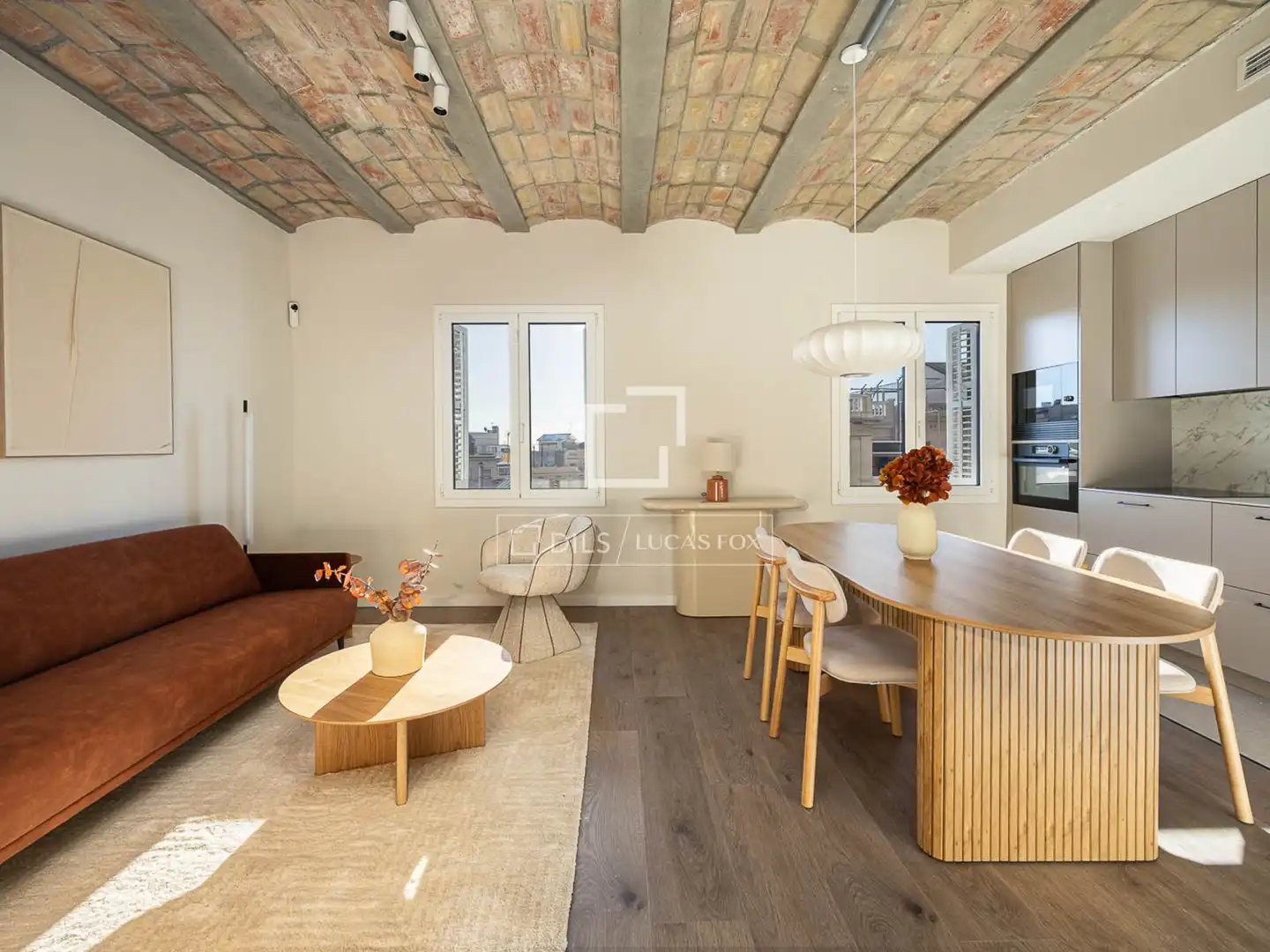 Sala d'estar de Pis en venda en Barcelona amb Aire condicionat, Calefacció i Terrassa
