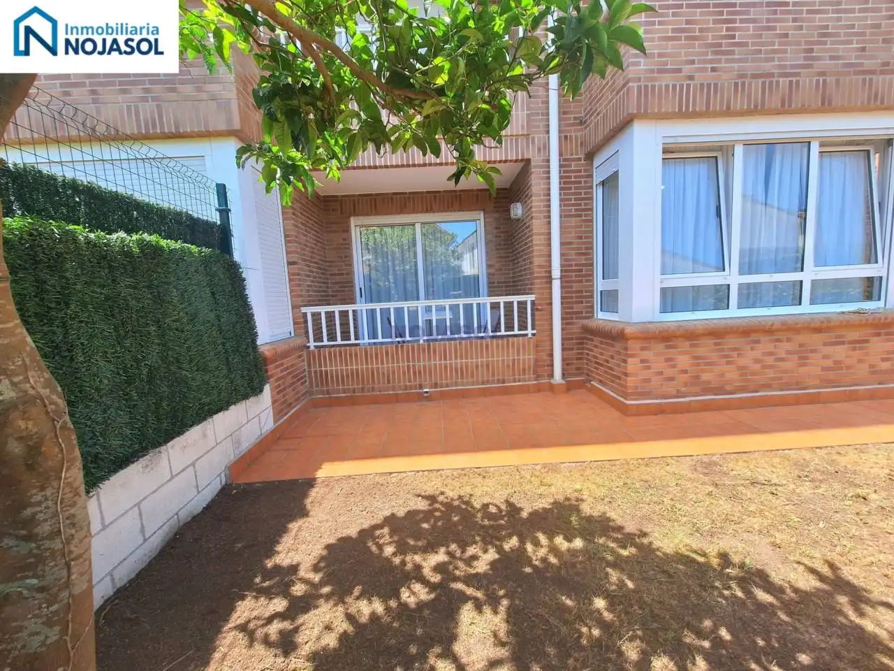 Jardí de Apartament de lloguer en Noja amb Calefacció, Jardí privat i Terrassa
