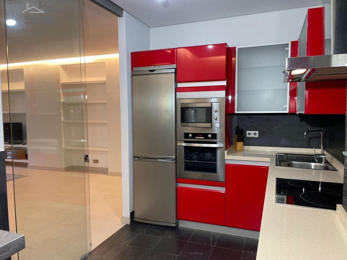 Kitchen of Flat for sale in A Coruña Capital   with Heating