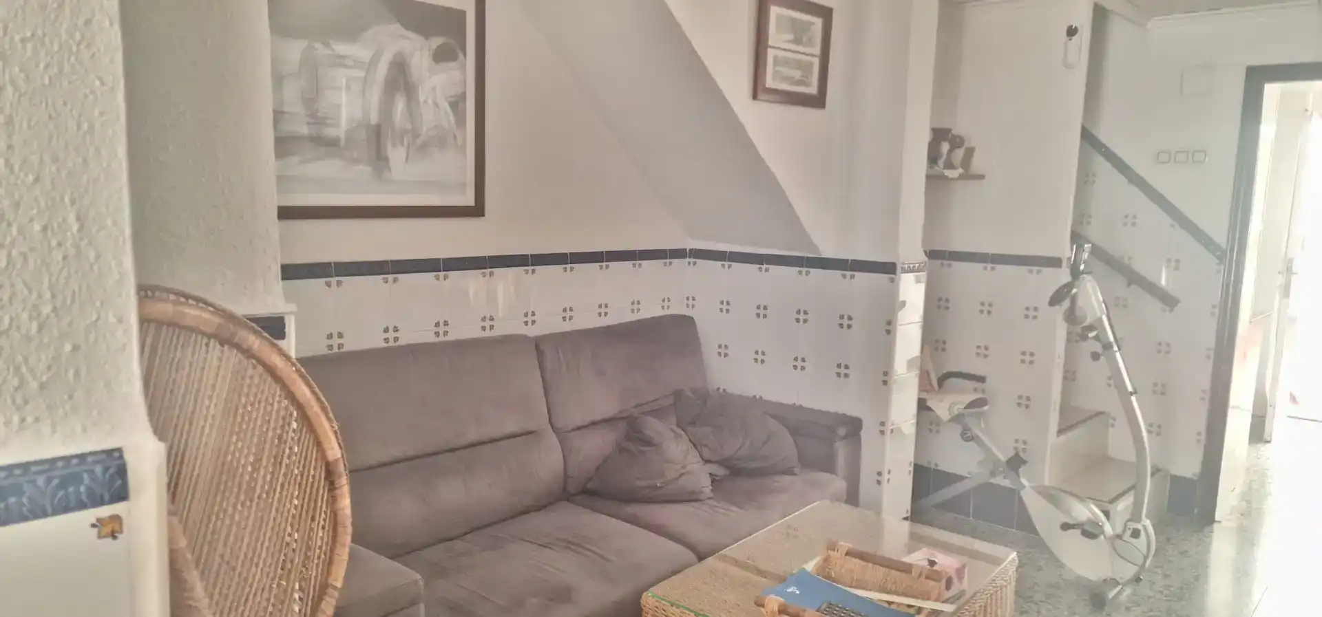 Sala d'estar de Casa adosada en venda en Cullera amb Aire condicionat
