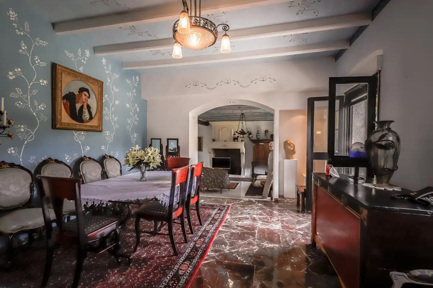 Dining room of Houses for sale in El Castell de Guadalest  with Private garden