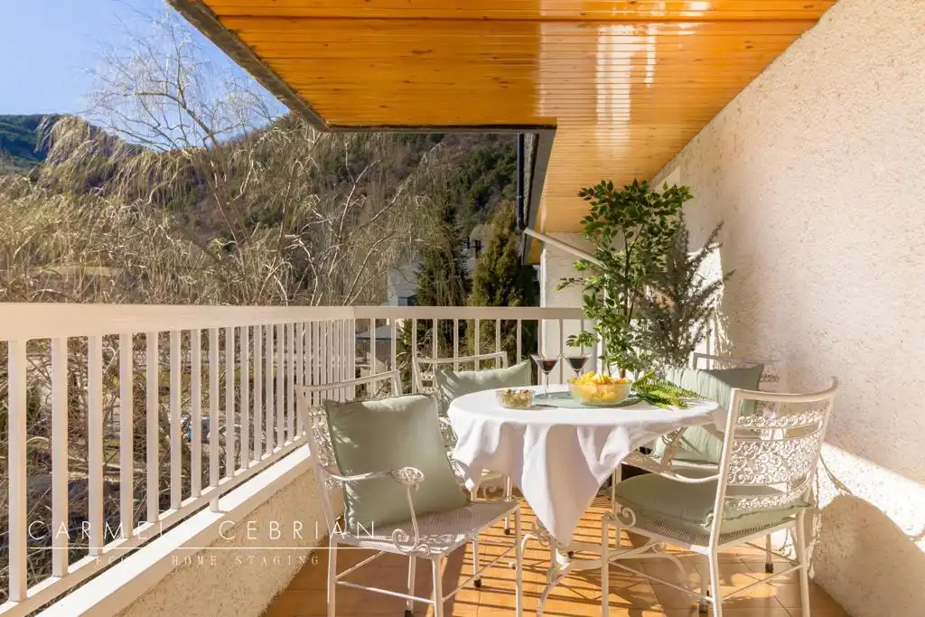 Terrassa de Apartament de lloguer en Biescas, Huesca